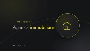 Copertina Officina 19 con icona di casa e titolo «Agenzia immobiliare»