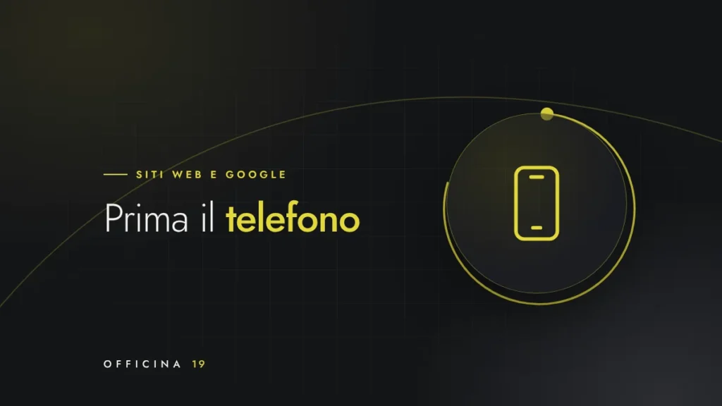 Copertina Officina 19 con icona di smartphone e titolo «Prima il telefono»