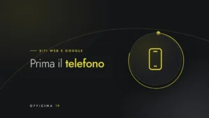 Copertina Officina 19 con icona di smartphone e titolo «Prima il telefono»
